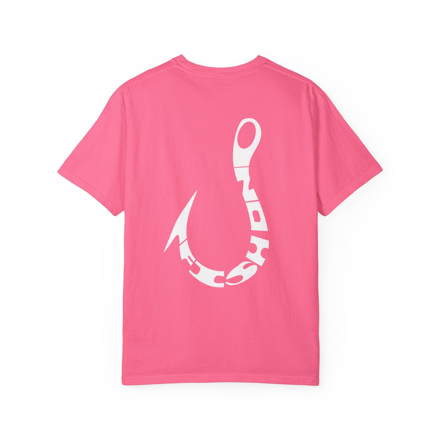 Fishing Hook T‑Shirt — Angler Graphic Garment‑Dyed Tee
