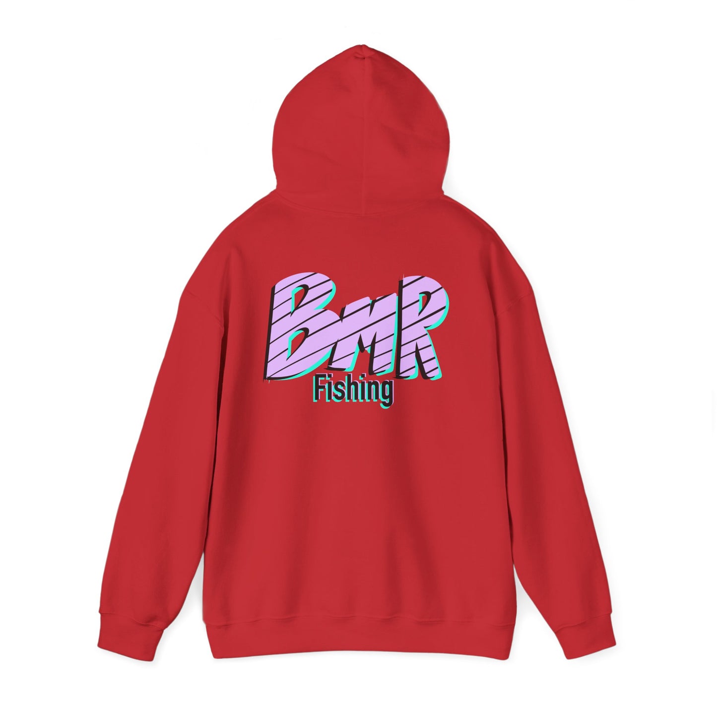 Fishing Hoodie — BMR Retro Stripe Logo Pullover