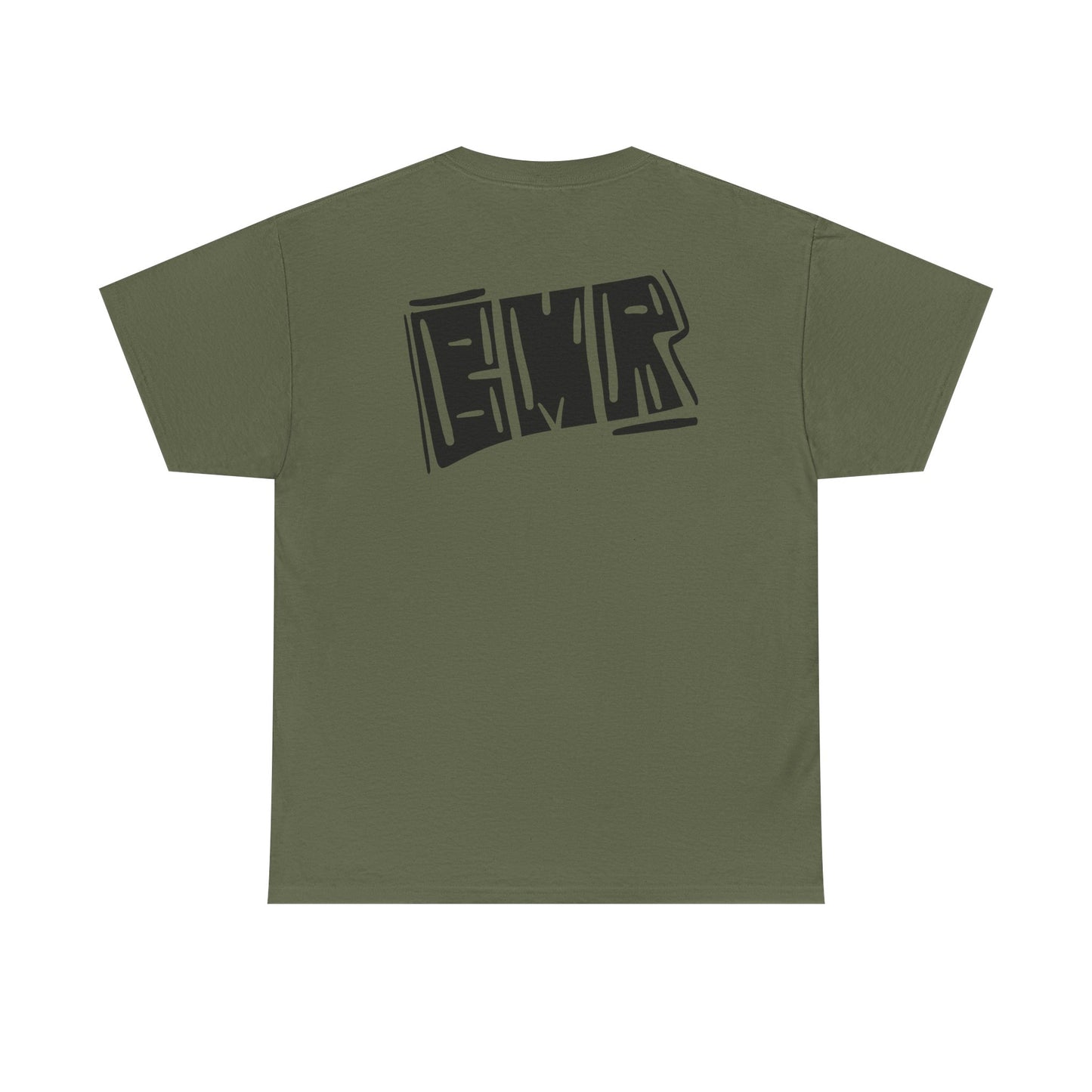 T-Shirt — Bold Block 'BMR' Graphic Tee (Front & Back)