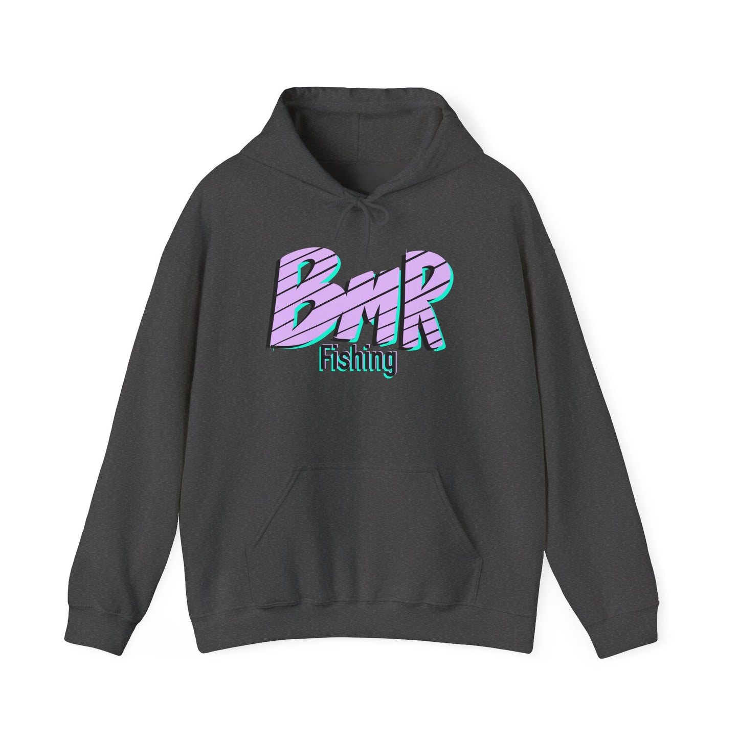 Fishing Hoodie — BMR Retro Stripe Logo Pullover