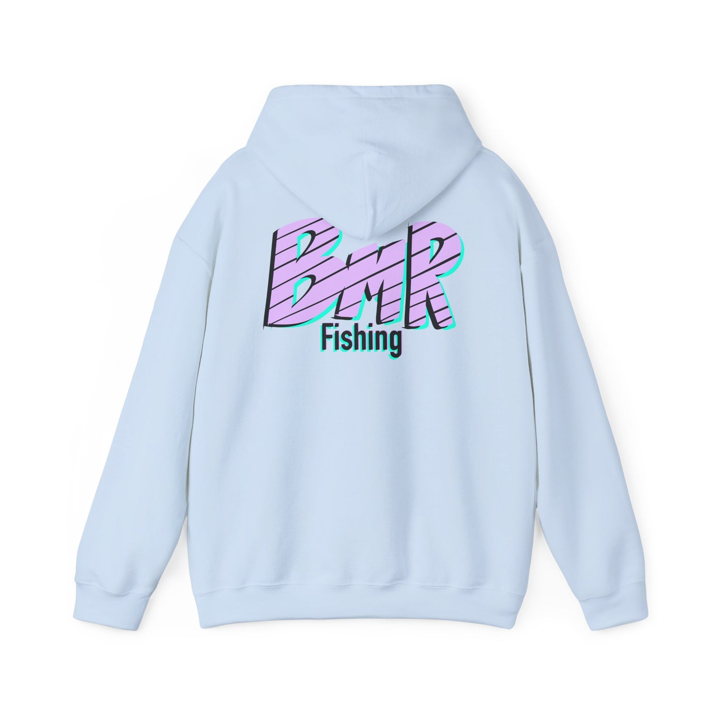 Fishing Hoodie — BMR Retro Stripe Logo Pullover