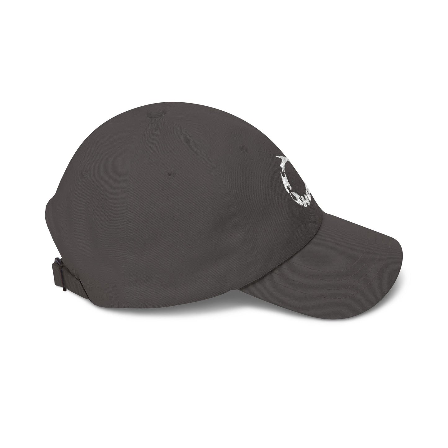 Camo Dad Cap with Distressed Fishing Hook Logo — Classic Outdoor Hat