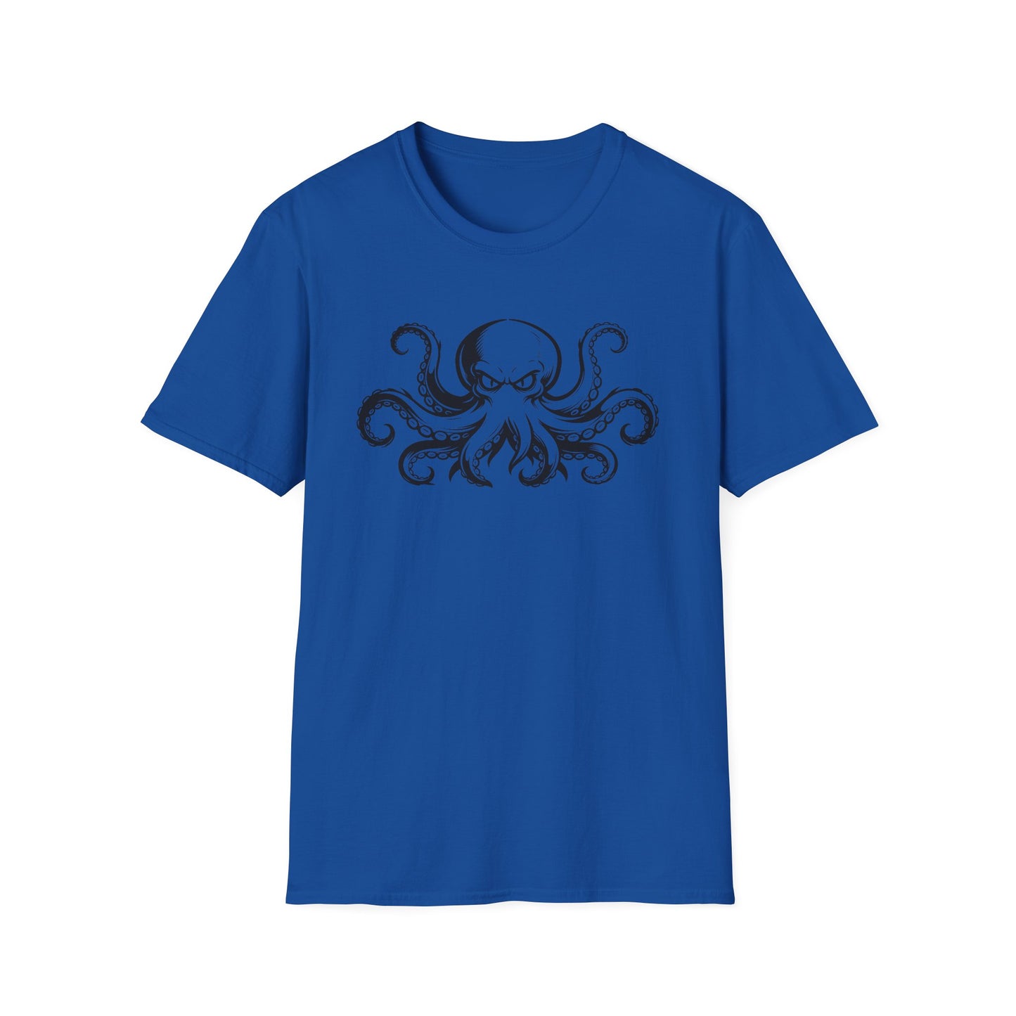 Octopus Graphic T-Shirt — Vintage Nautical Squid Illustration Tee