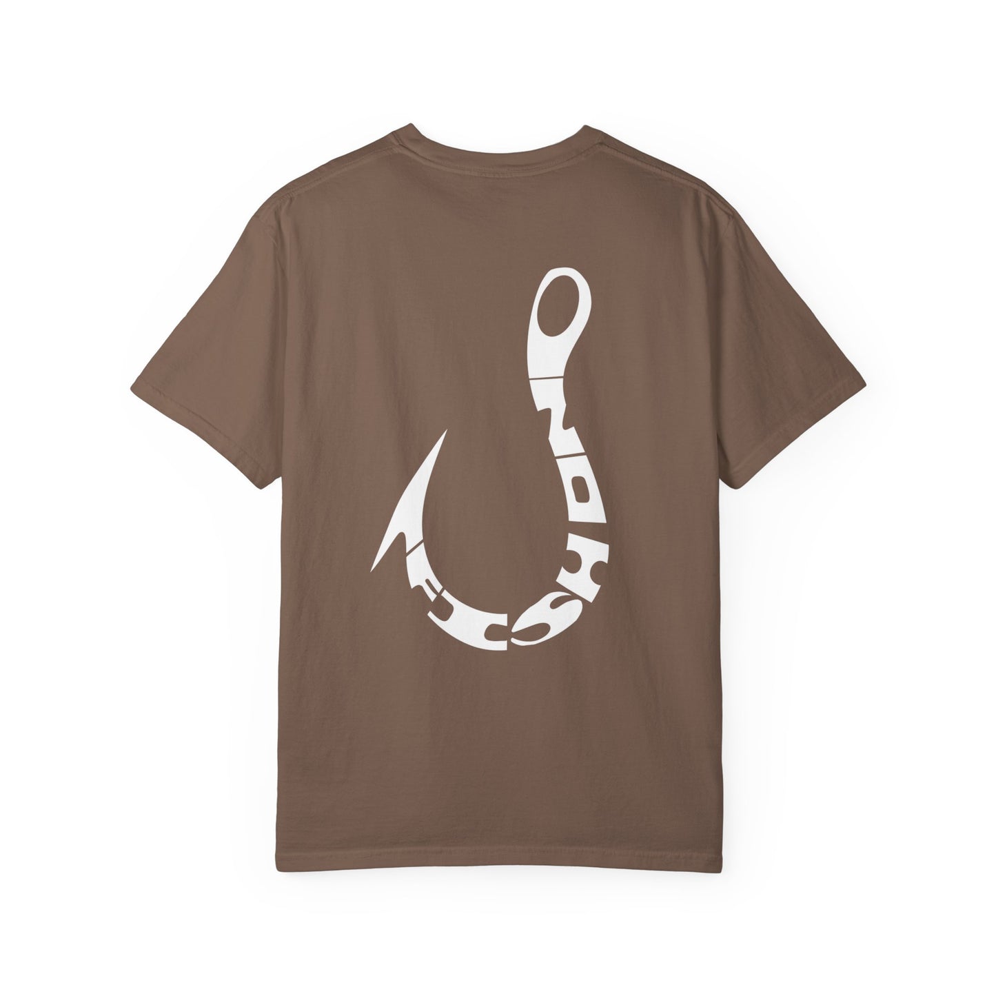 Fishing Hook T‑Shirt — Angler Graphic Garment‑Dyed Tee