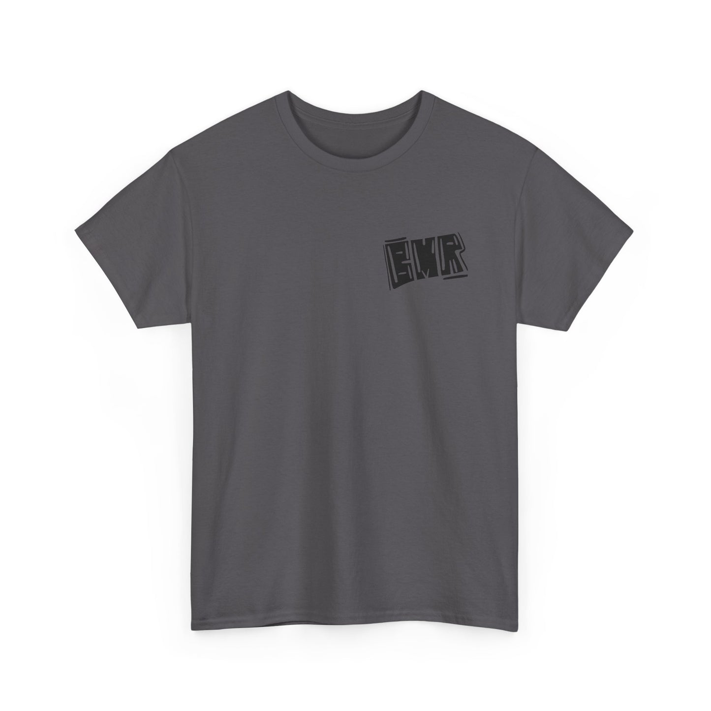 T-Shirt — Bold Block 'BMR' Graphic Tee (Front & Back)