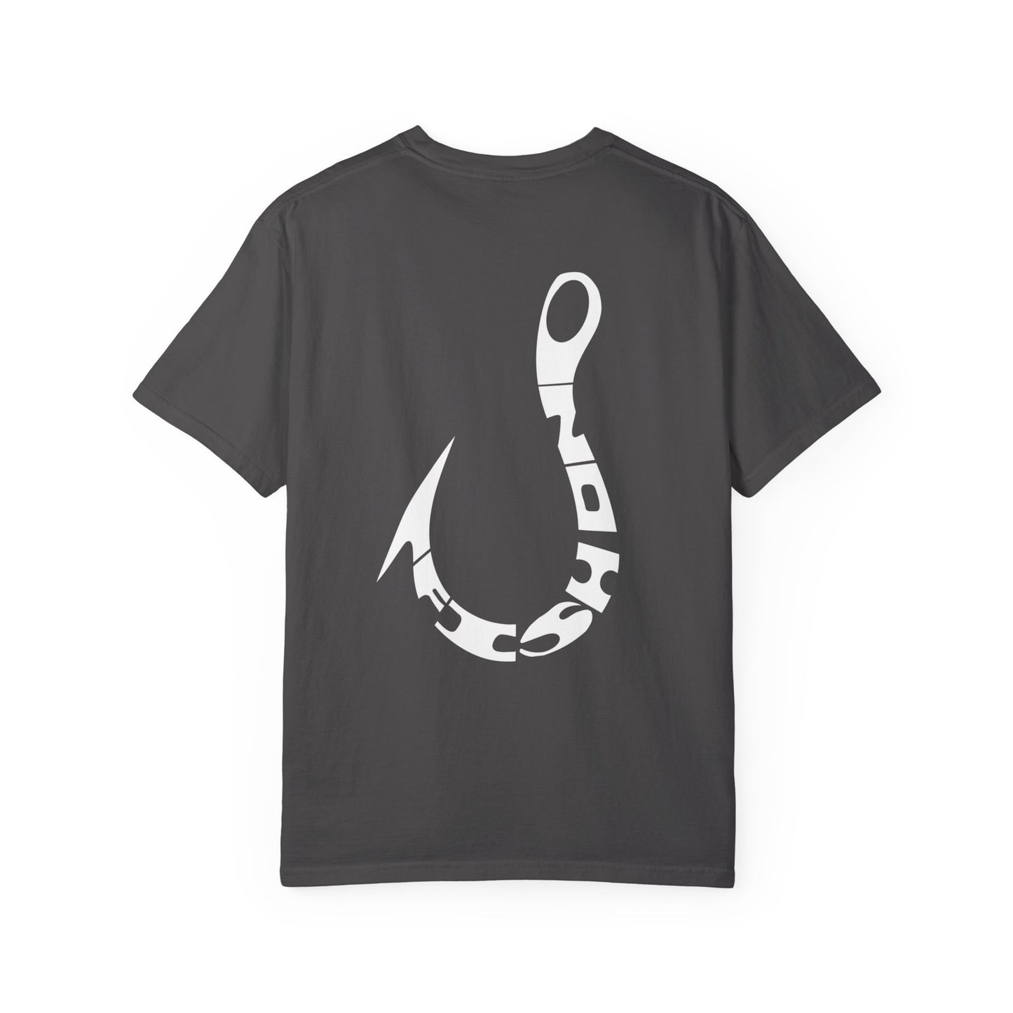 Fishing Hook T‑Shirt — Angler Graphic Garment‑Dyed Tee