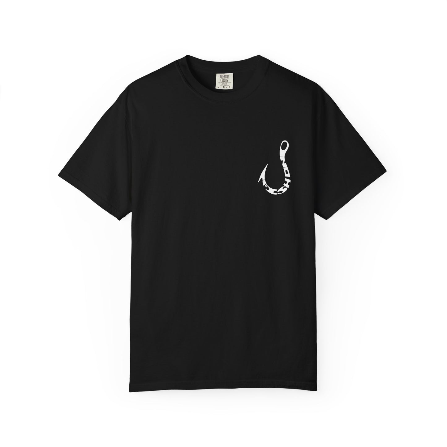 Fishing Hook T‑Shirt — Angler Graphic Garment‑Dyed Tee
