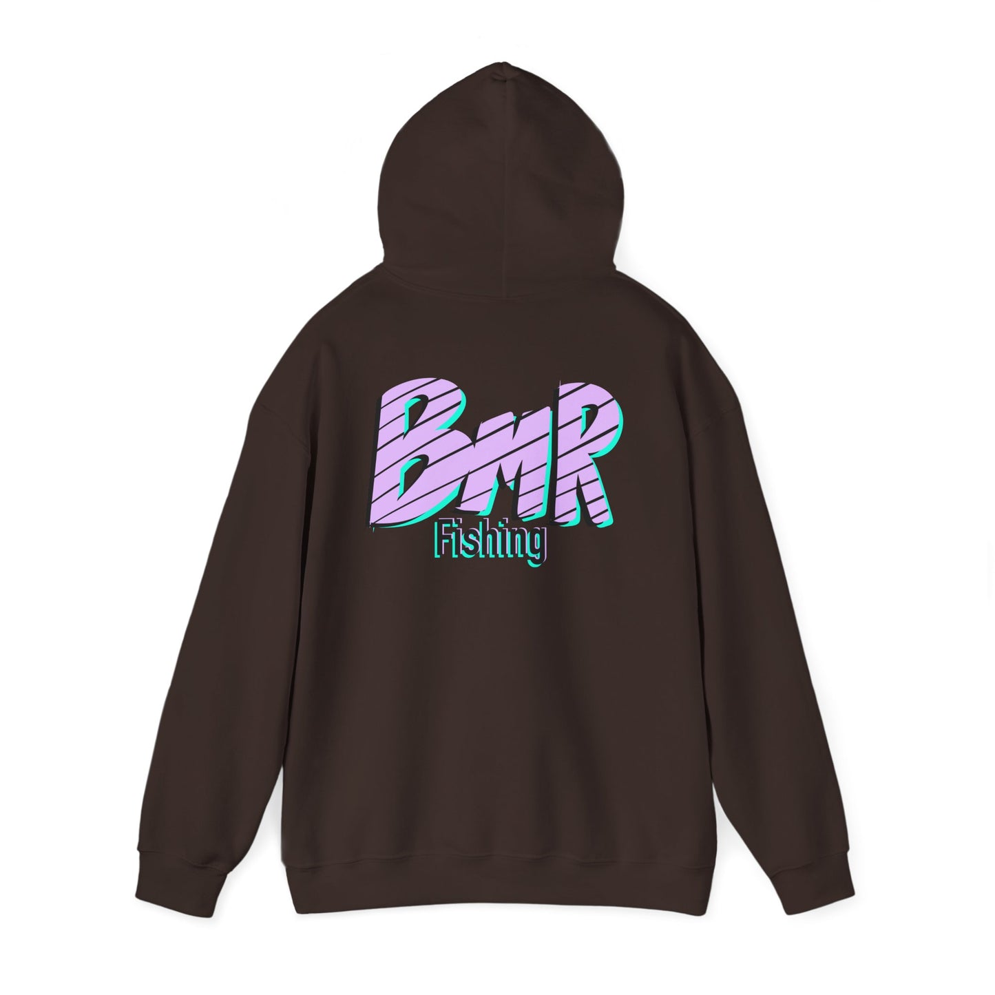 Fishing Hoodie — BMR Retro Stripe Logo Pullover