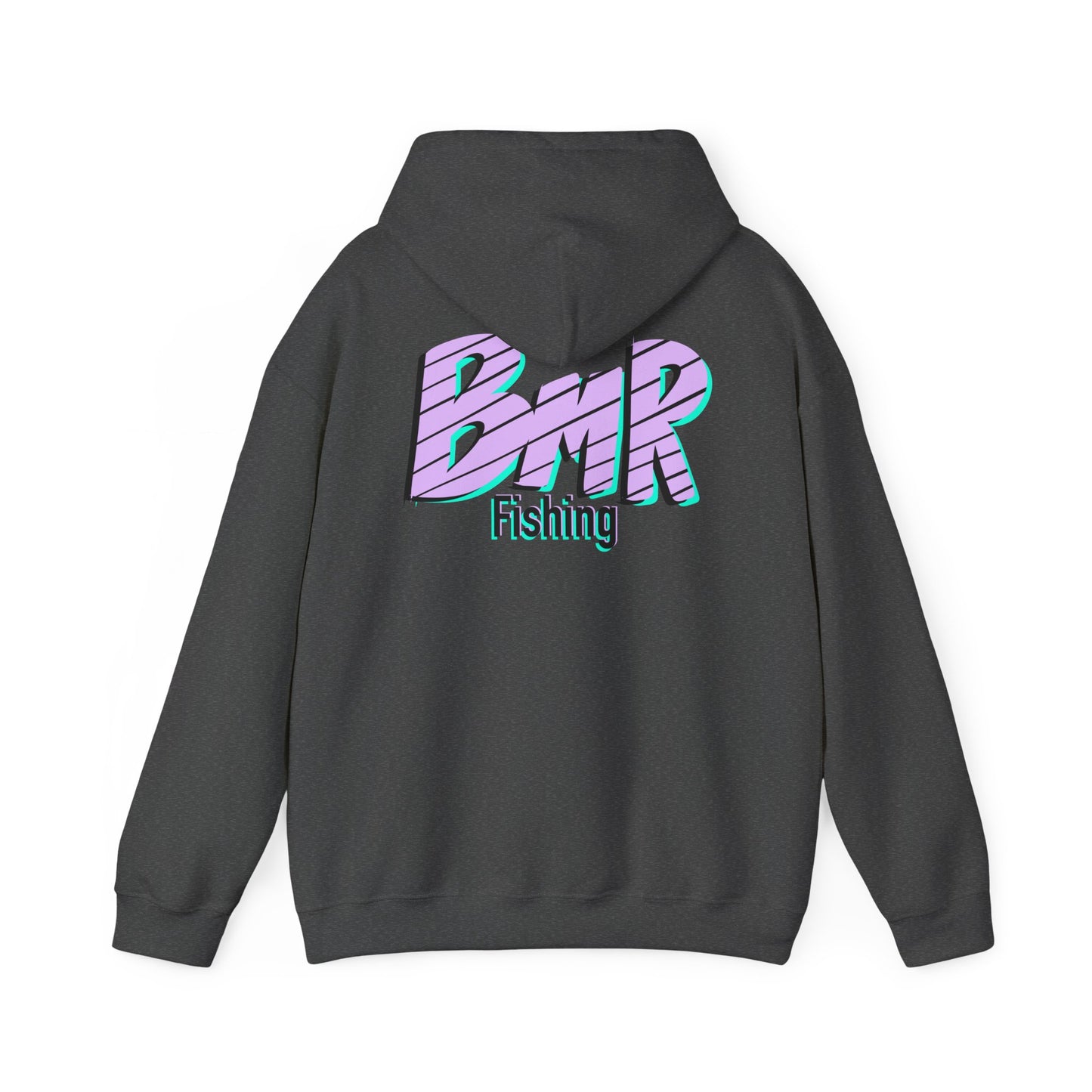 Fishing Hoodie — BMR Retro Stripe Logo Pullover