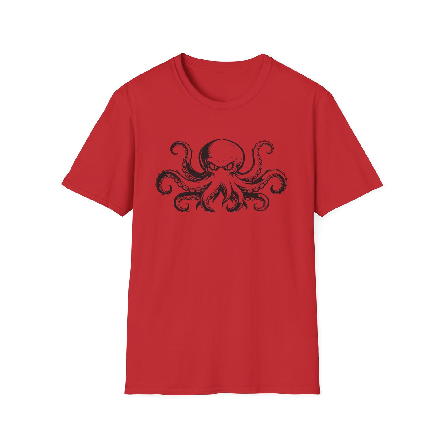 Octopus Graphic T-Shirt — Vintage Nautical Squid Illustration Tee