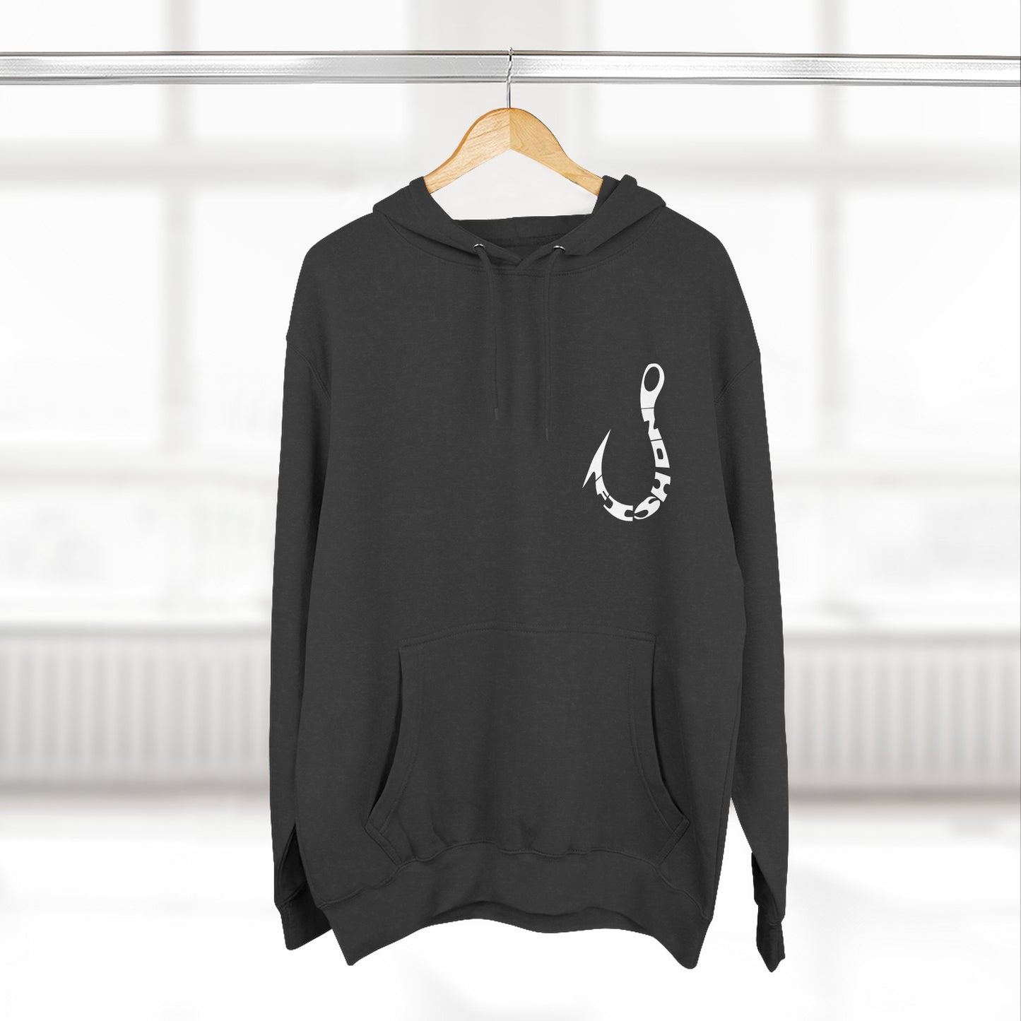 Hoodie — Three-Panel Fleece Pullover Hoodie