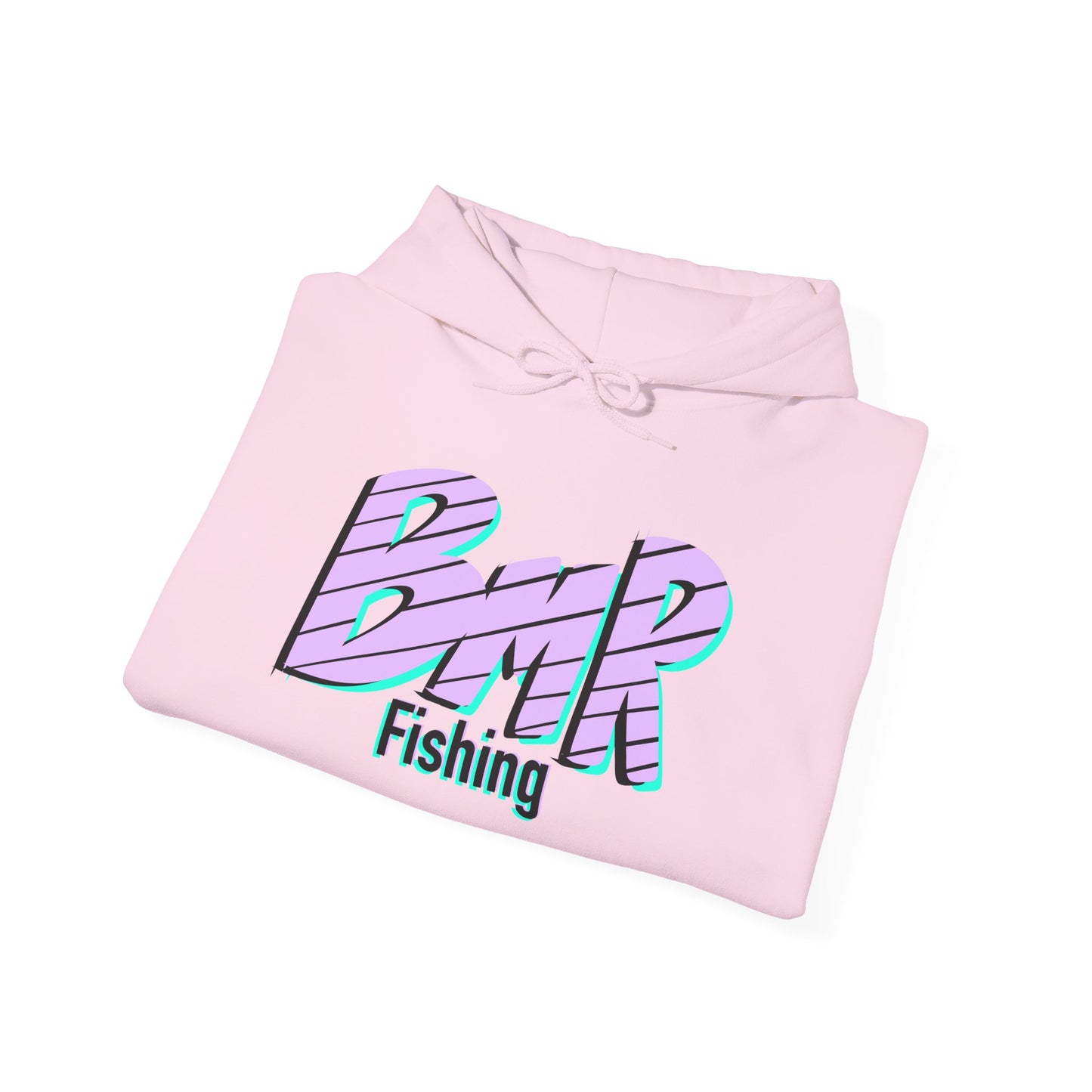Fishing Hoodie — BMR Retro Stripe Logo Pullover