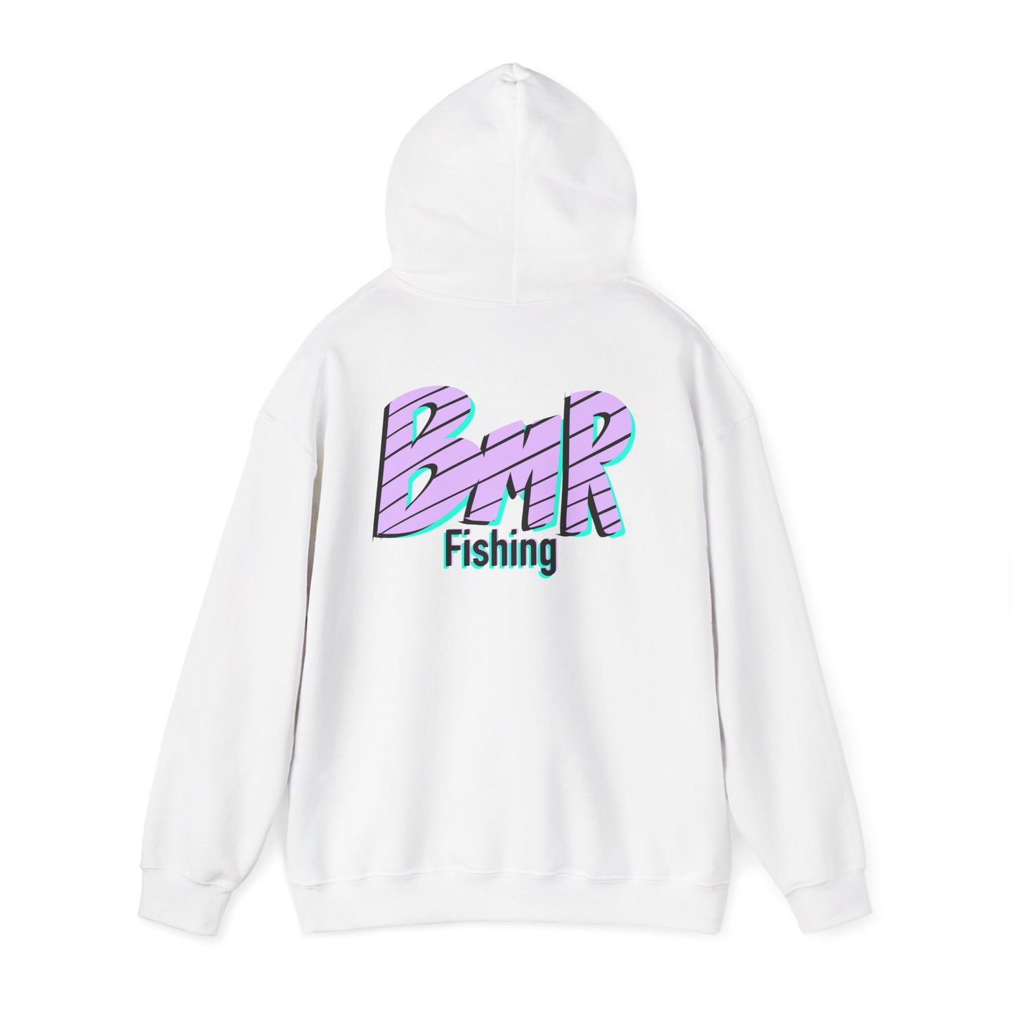 Fishing Hoodie — BMR Retro Stripe Logo Pullover