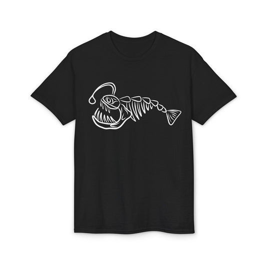 Angler Fish Skeleton Graphic T-Shirt