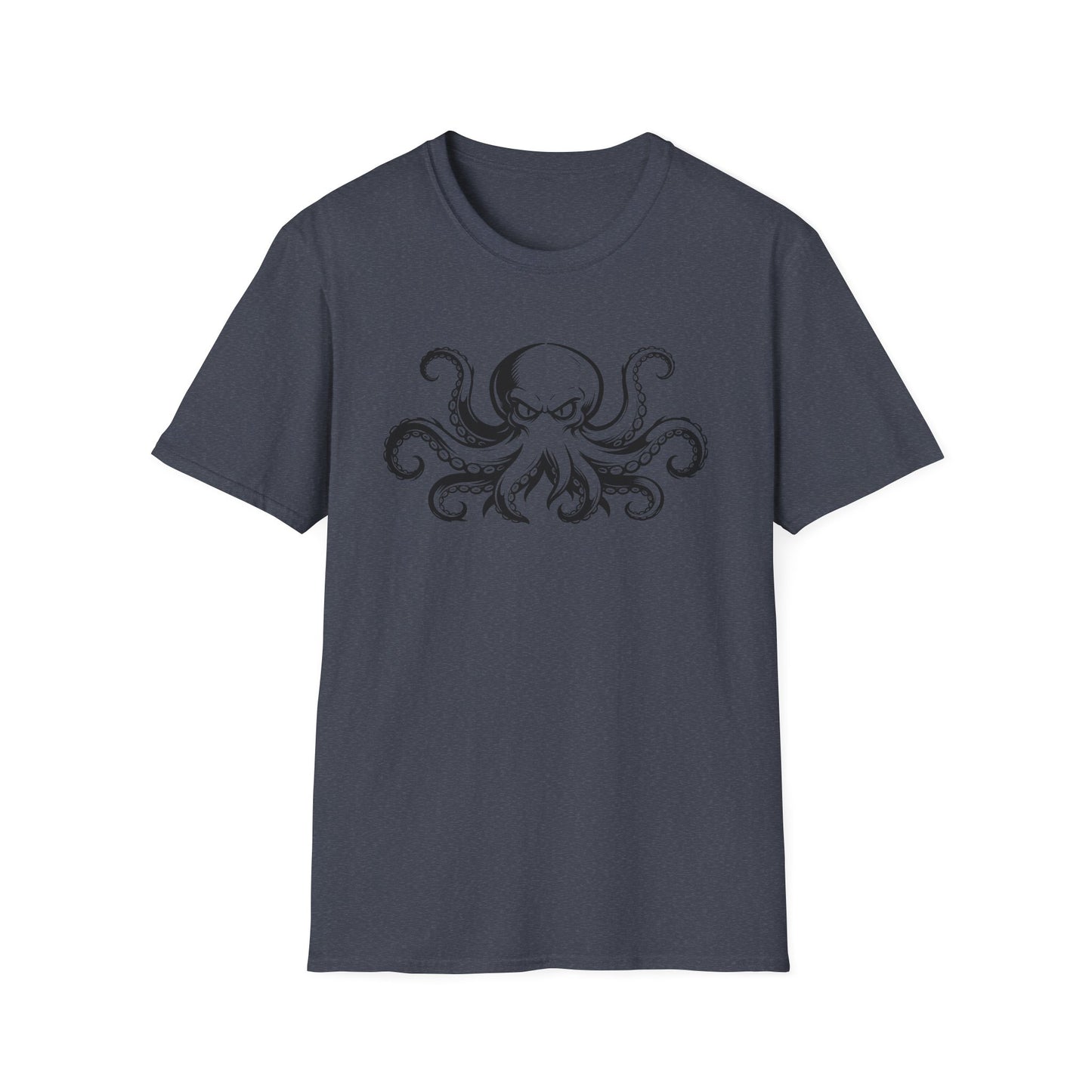 Octopus Graphic T-Shirt — Vintage Nautical Squid Illustration Tee