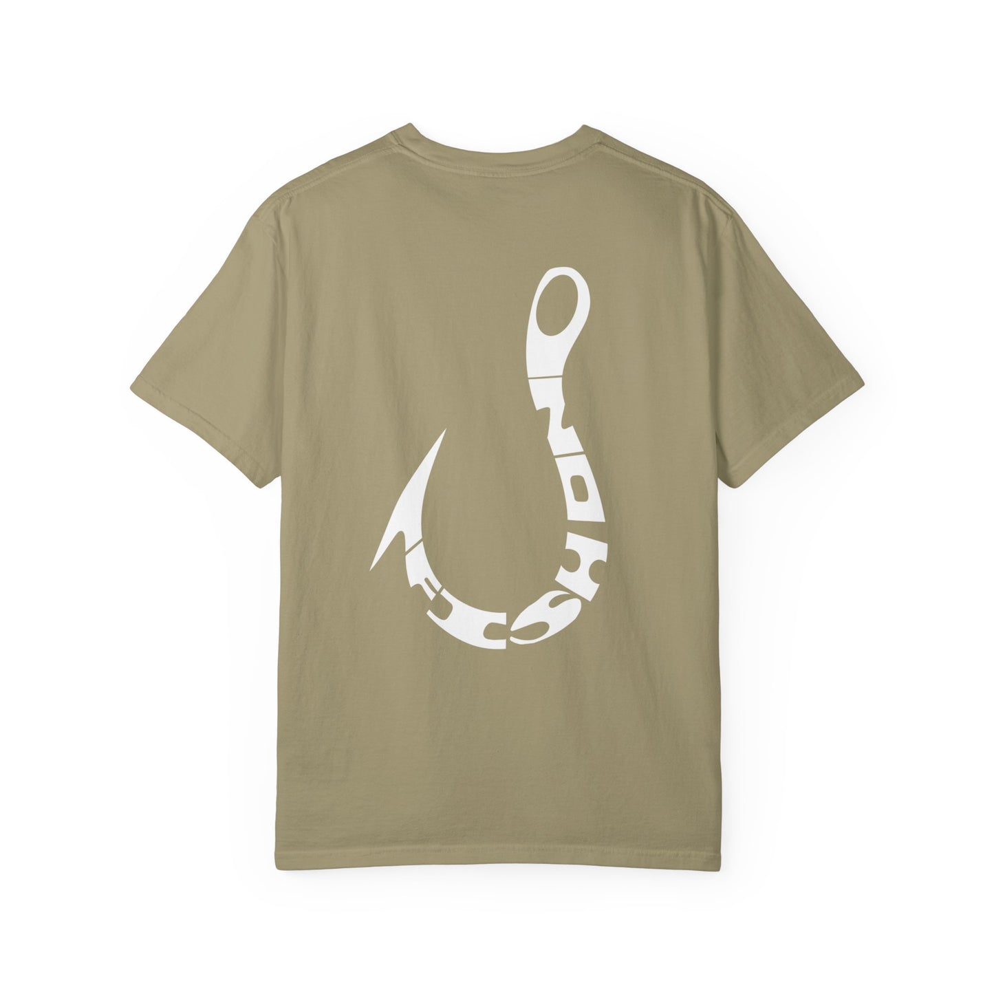 Fishing Hook T‑Shirt — Angler Graphic Garment‑Dyed Tee
