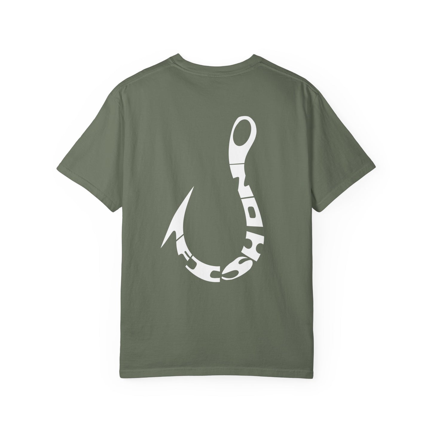 Fishing Hook T‑Shirt — Angler Graphic Garment‑Dyed Tee