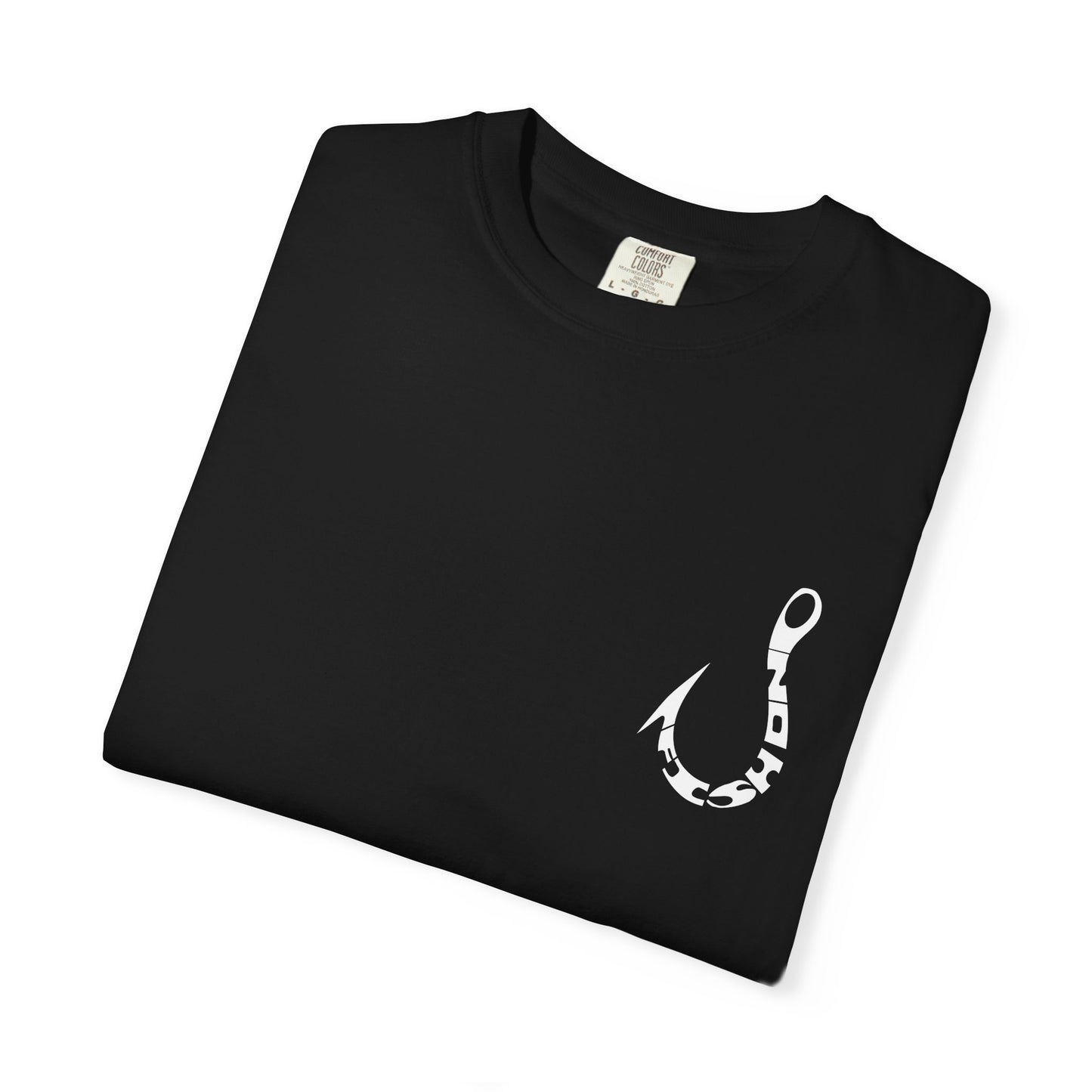 Fishing Hook T‑Shirt — Angler Graphic Garment‑Dyed Tee