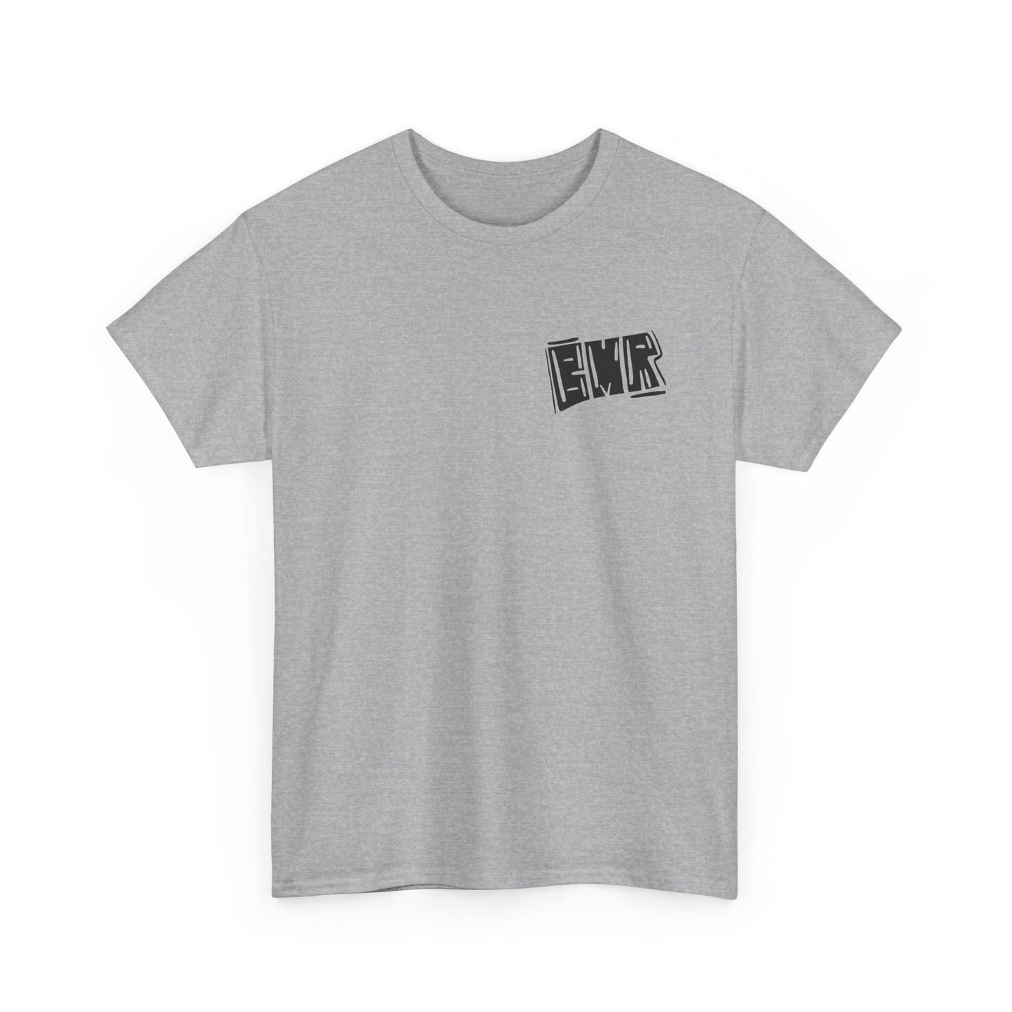 T-Shirt — Bold Block 'BMR' Graphic Tee (Front & Back)