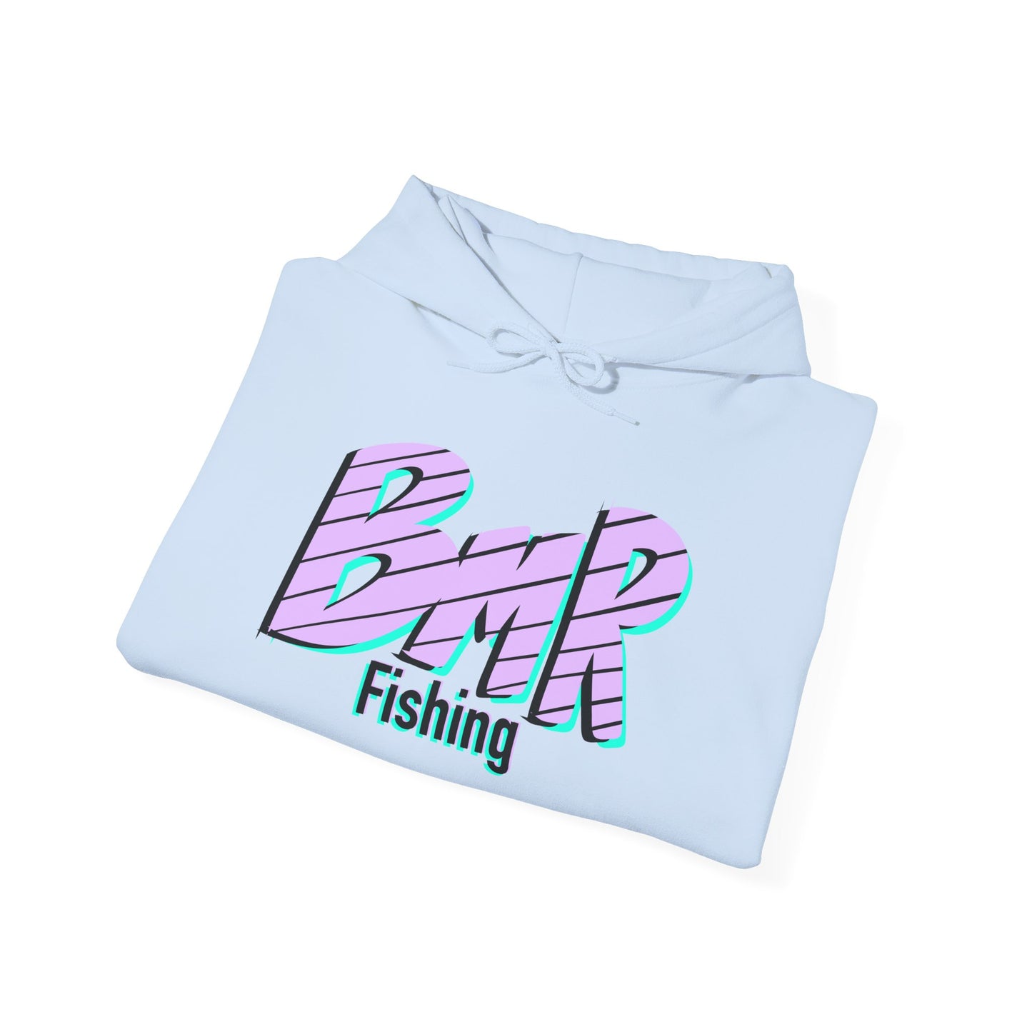 Fishing Hoodie — BMR Retro Stripe Logo Pullover