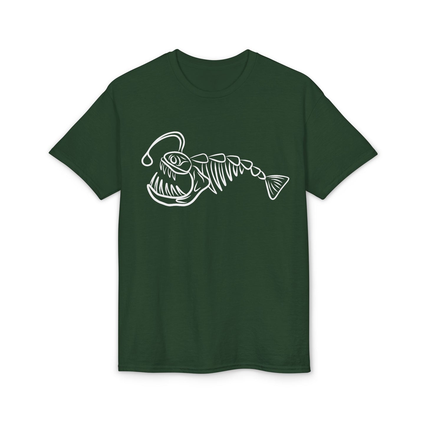 Angler Fish Skeleton Graphic T-Shirt