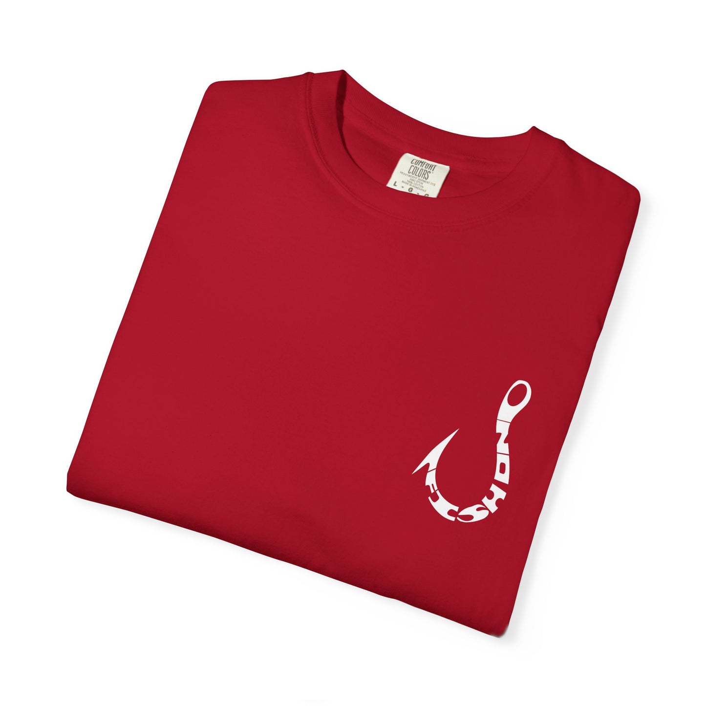 Fishing Hook T‑Shirt — Angler Graphic Garment‑Dyed Tee