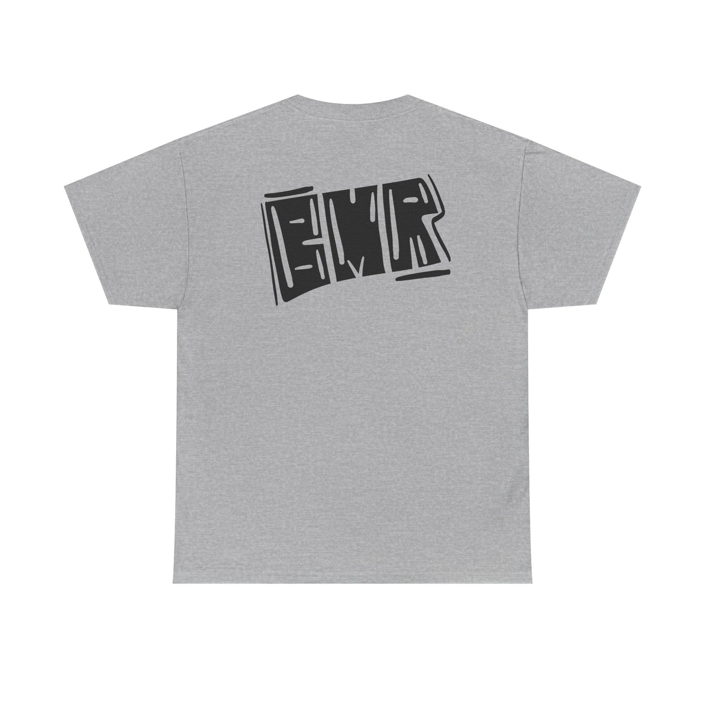 T-Shirt — Bold Block 'BMR' Graphic Tee (Front & Back)