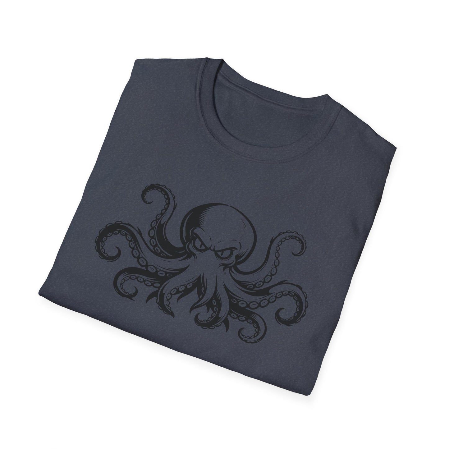 Octopus Graphic T-Shirt — Vintage Nautical Squid Illustration Tee