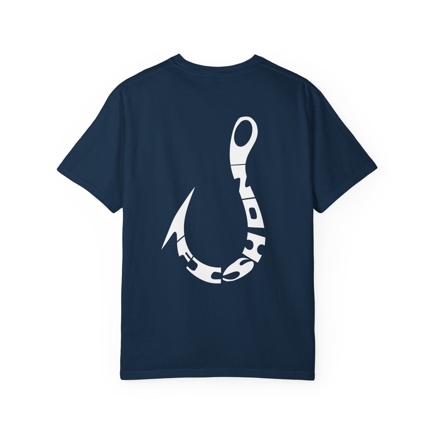 Fishing Hook T‑Shirt — Angler Graphic Garment‑Dyed Tee